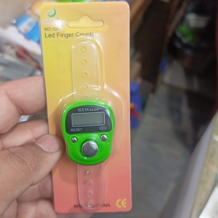 Digital Tasbeeh Finger Counter with Reset and LED Indicator Ring Tally - Image 4