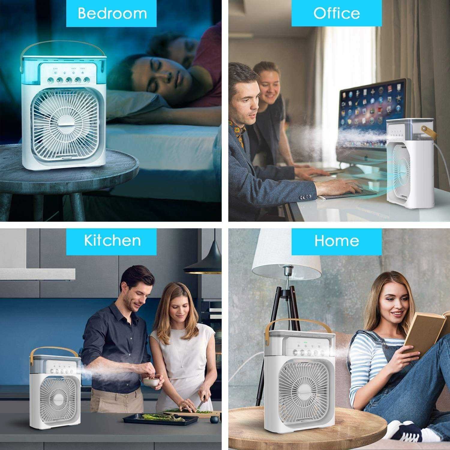 Mini Portable Air Cooler Fan with Evaporative Cooling - Image 4