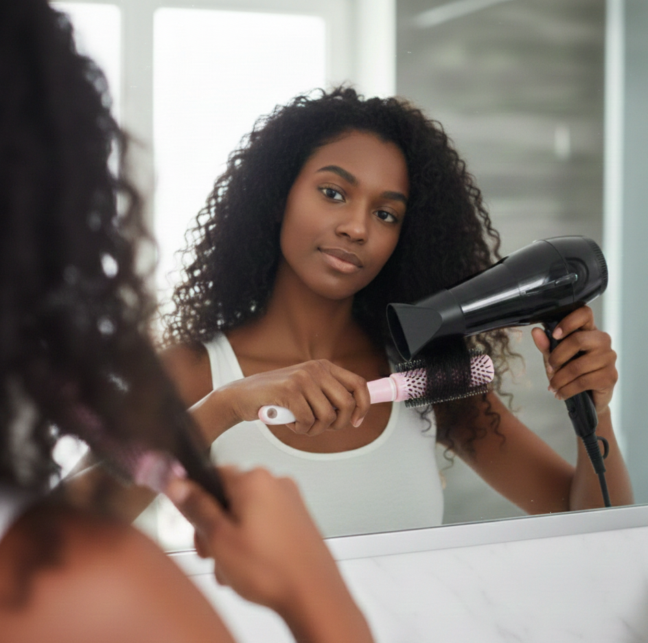 Professional Round Hair Brush for Blow Drying & Styling - Image 4