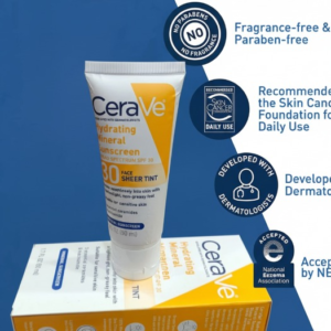Cerave Hydrating Mineral Sunscreen Spf 50 | Broad Spectrum Uv