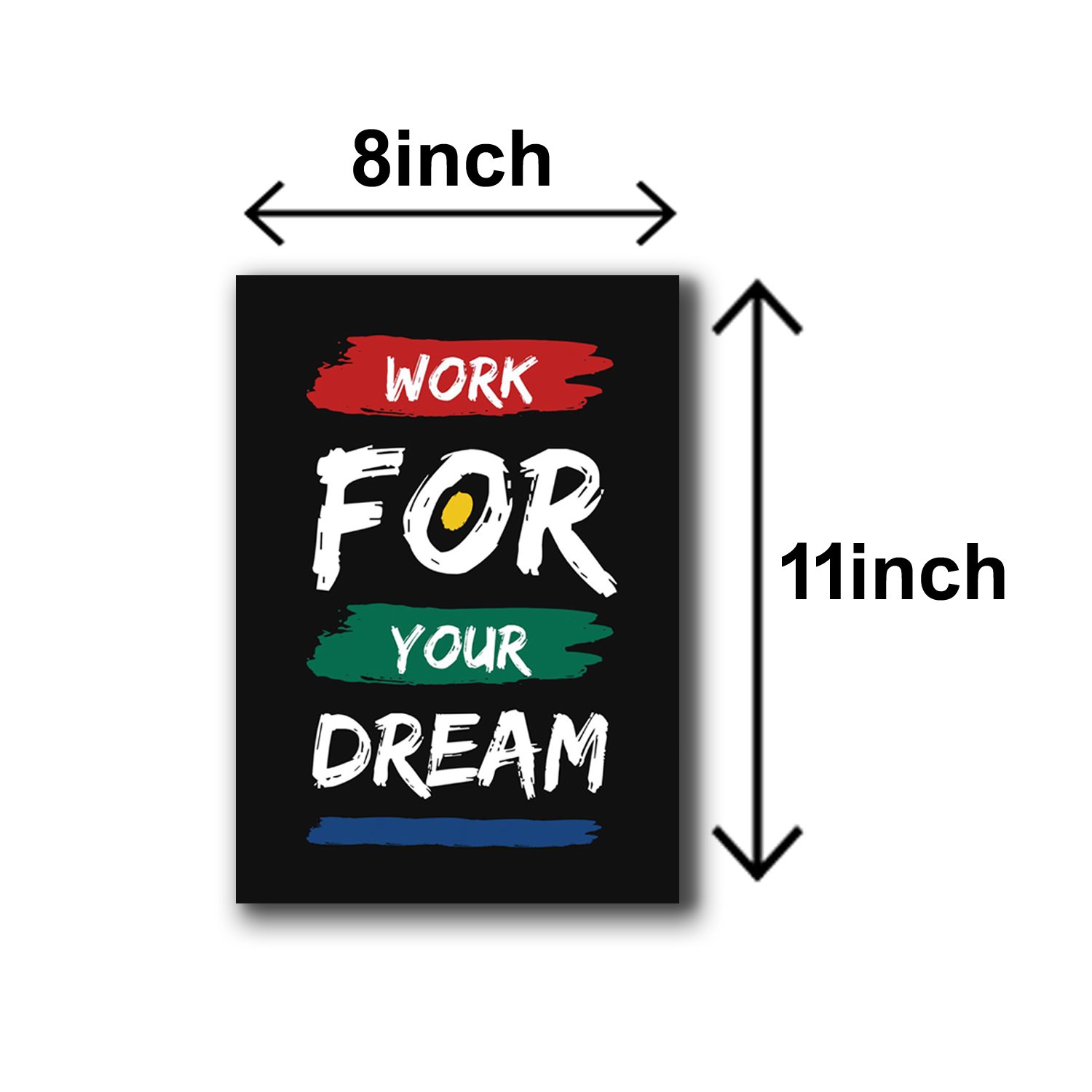 Pack Of 6 Motivational Sticky Wooden Frames For Wall Decore /...