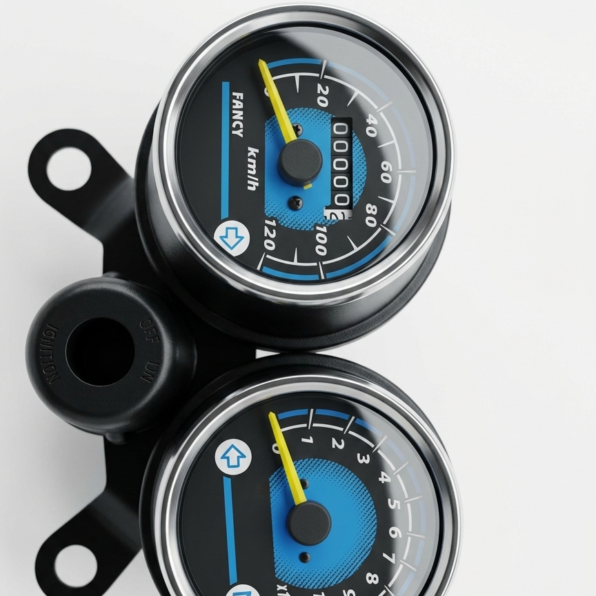 Double Round Fancy Meter Speedometer Rpm for Honda 125 Motorcycle - Image 2