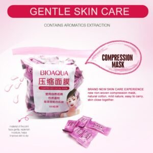 Pack Of 50 Bioaqua Compressed Facial Tablet Face Sheet