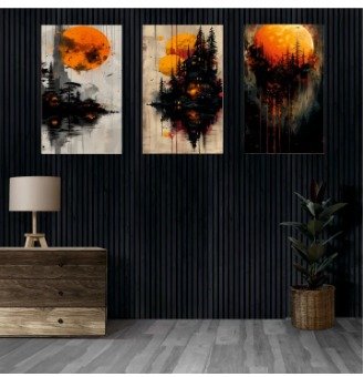 Set of 3 Wall Paintings