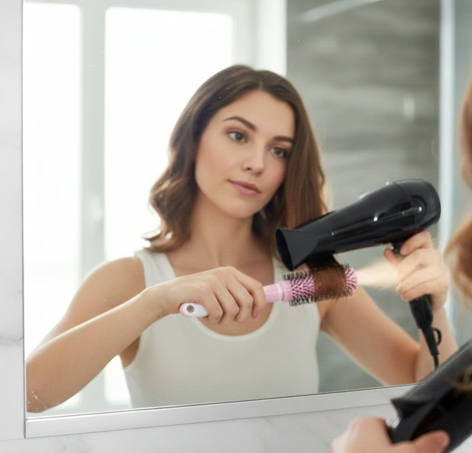 Professional Round Hair Brush for Blow Drying & Styling - Image 3