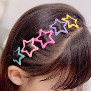 Pack Of 4 Star Shape Hair Clips For Girls