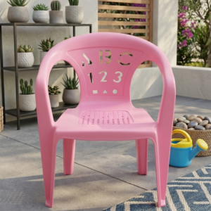 Number and Letters Design Kids Chair