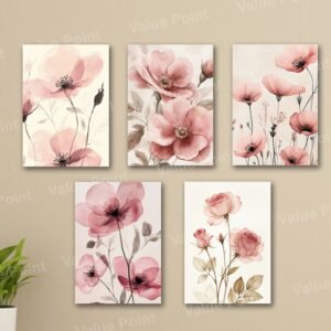 Set of 5 Sticky Wooden Canvas Frames for Wall Decore Aesthatic Art /