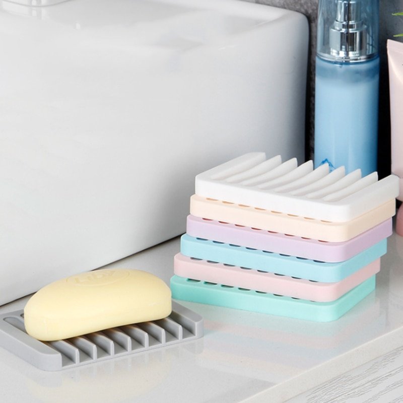 Silicone Soap Dish Drainer Tray (Green) - Image 5