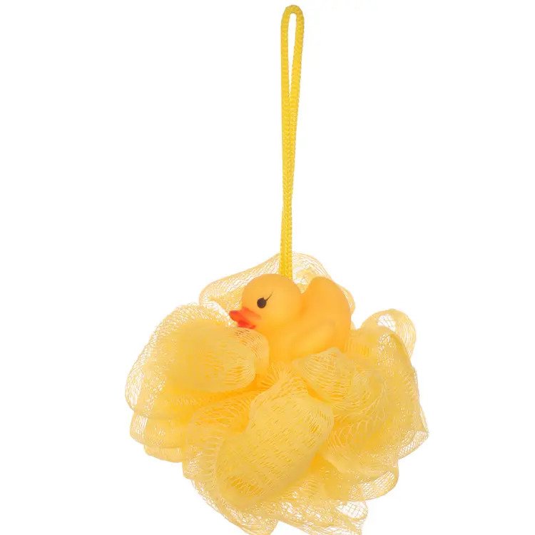 Kids Bath Sponge Ball - With Soft Toy - Image 3