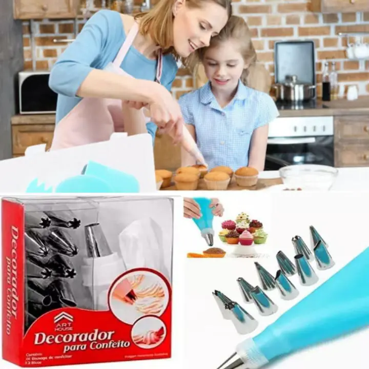 15Pcs Piping Nozzles Pastry Cream Tips Stainless Steel