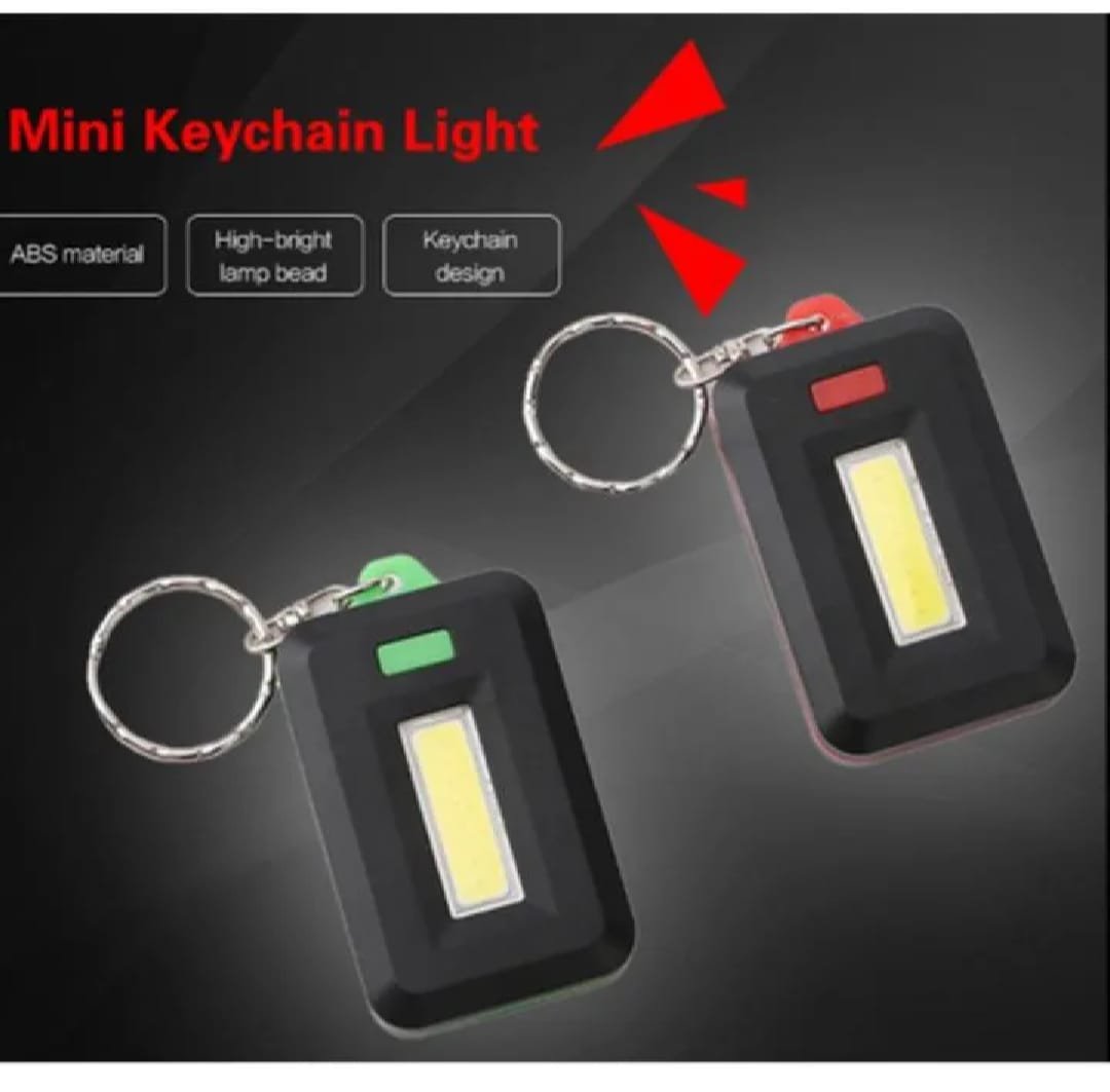 Mini Cob LED Keychain Flashlight 3 Modes - Image 2