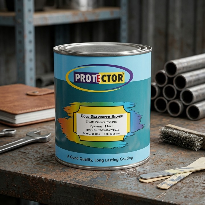 Protector Anti Rust Zinc Coating Spray Color (cold Galvanized Silver - Image 2
