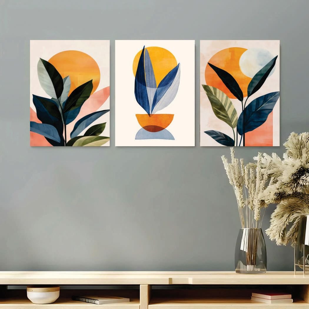 Set of 3 Premium Wall Art Photo Tiles