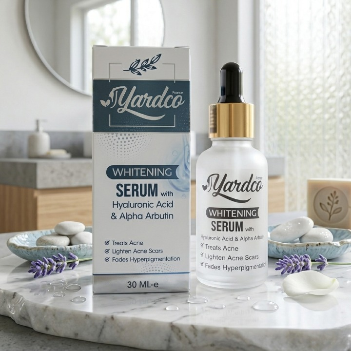 Yardco Whitening Serum with Hyaluronic Acid and Alpha Arbutin Anti Acne - Image 4