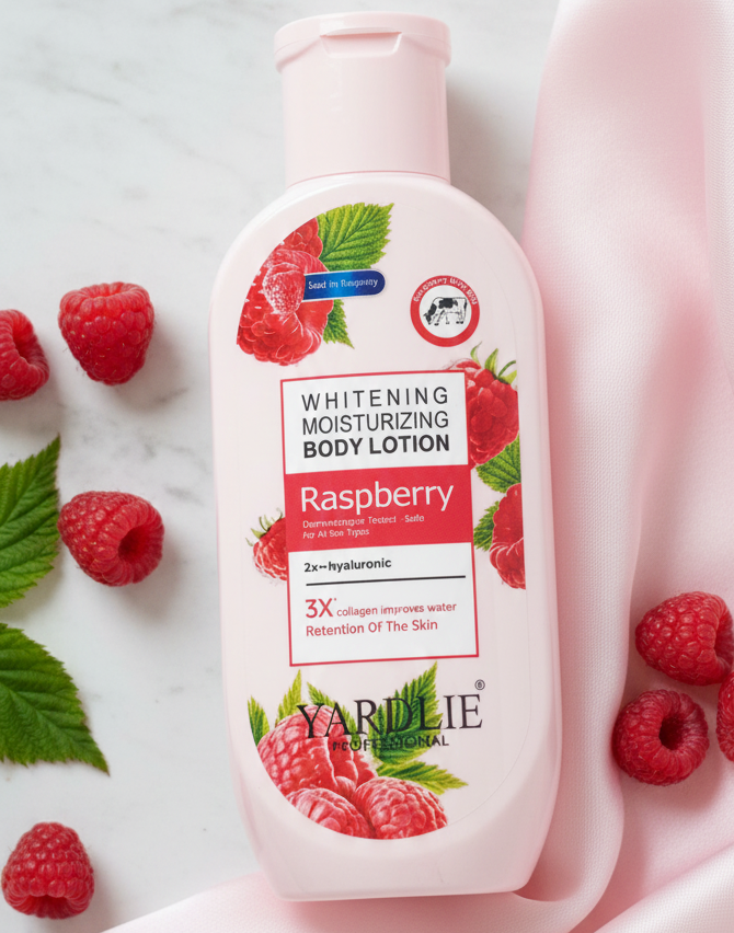 Yardlie Professional Raspberry Whitening & Moisturizing Body Lotion: - Image 3
