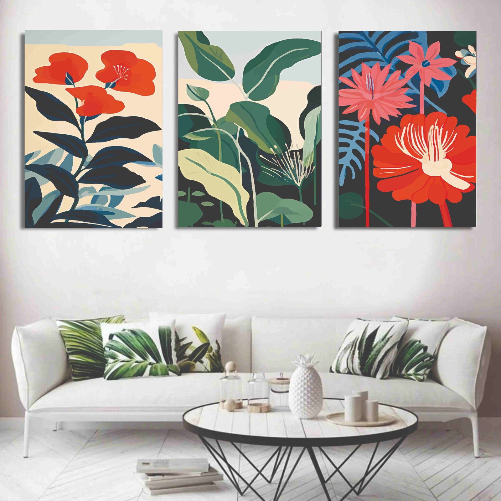 Set Of 3 Wall Art Wooden Phototile Frames For Wall Decor