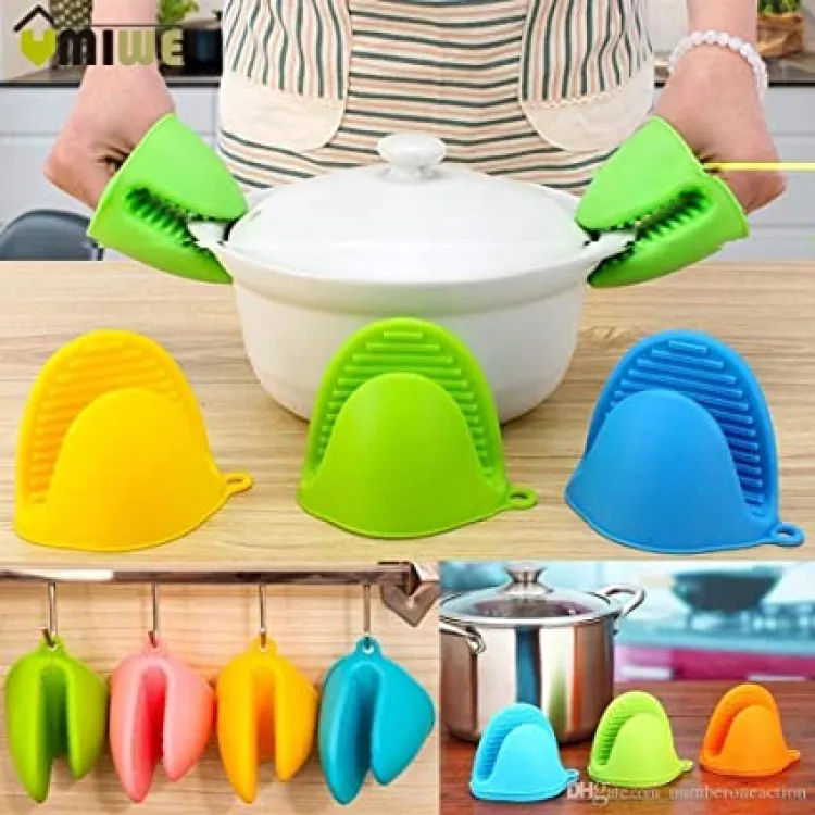 Silicone Heat Resistant Gloves Clips Insulation Non Stick...