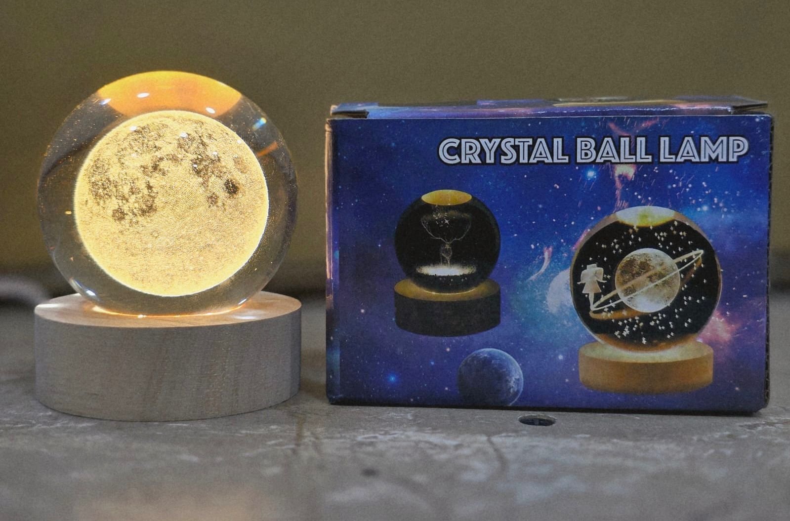 1 PC USB LED Galaxy Crystal Ball Lamp - Image 4