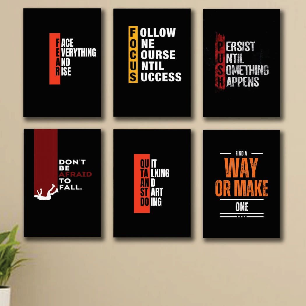 Set of 6 Premium Wall Art Photo Tiles