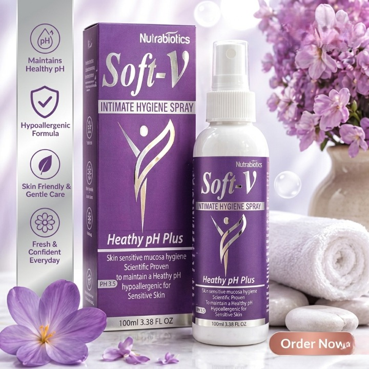 Soft V Intimate Hygiene Spray Healthy Ph Plus 100ml Dermatologist