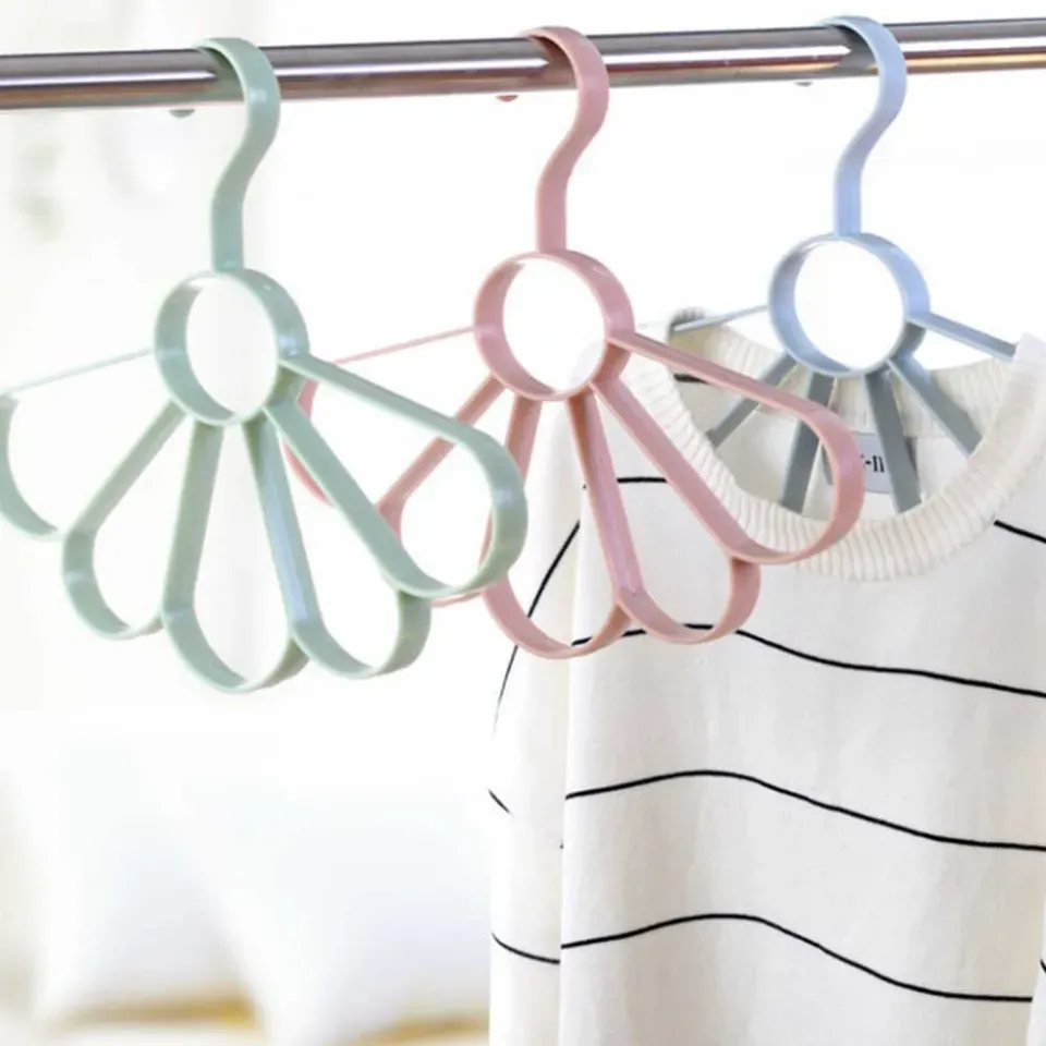 Flower Scarf Belt Hanger Multi Function Plastic Scarf Hanger 5 Holes