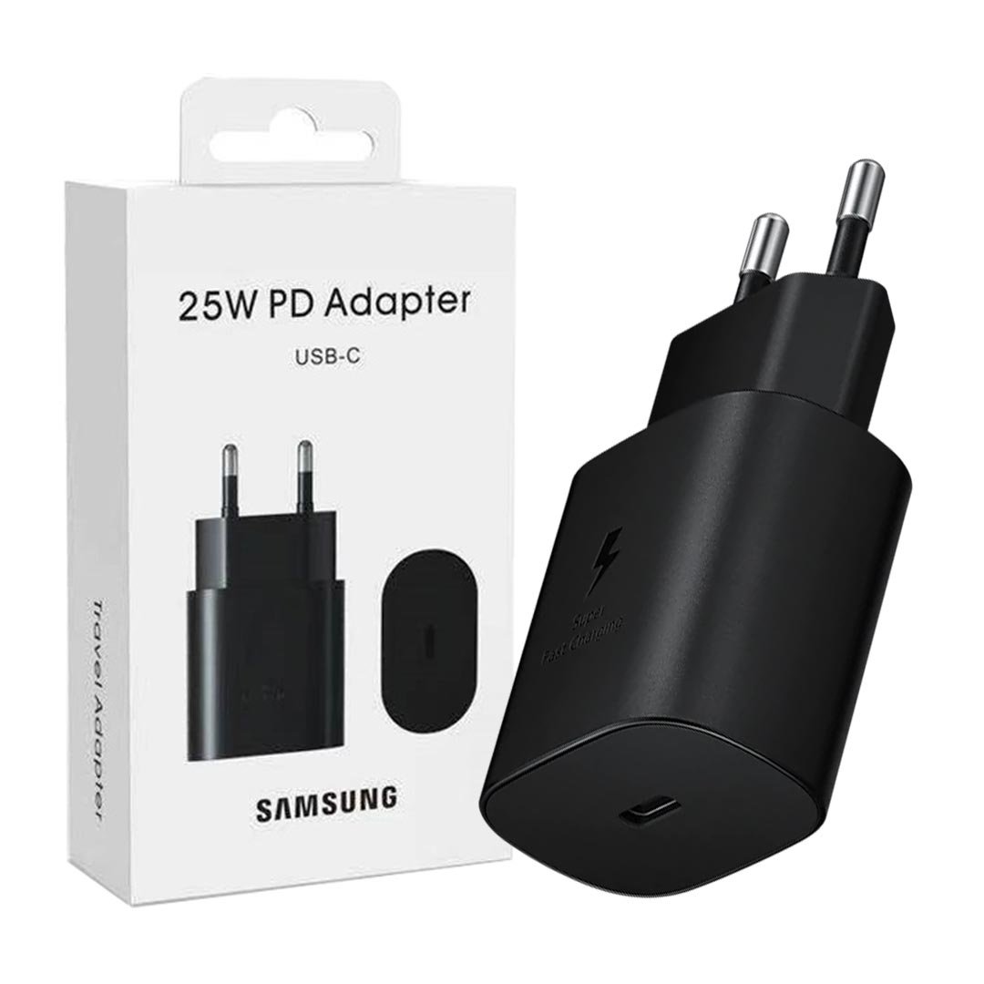 Samsung Original 25w Type-C Pd Fast Charging Wall Charger Adapter