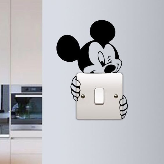Miki Mouse Shape Wooden Wall Art - Image 2