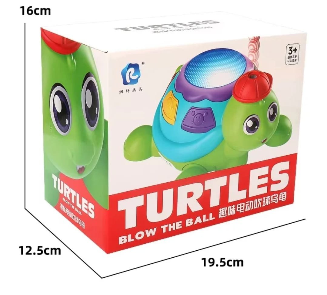 Blow the Ball Turtle Toy with Music & Lights - Image 4