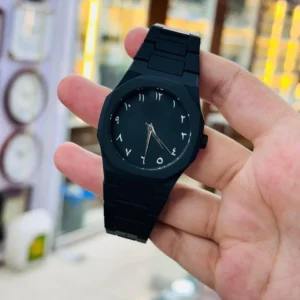 Professional Black Arabic Aura Watch With Eastern Arabic Numerals...