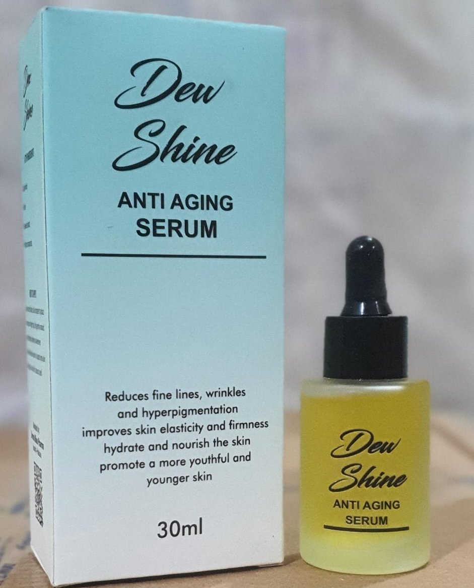 Dew Shine Anti Aging Serum Gentle Formula Reduces Fine Lines - Image 4