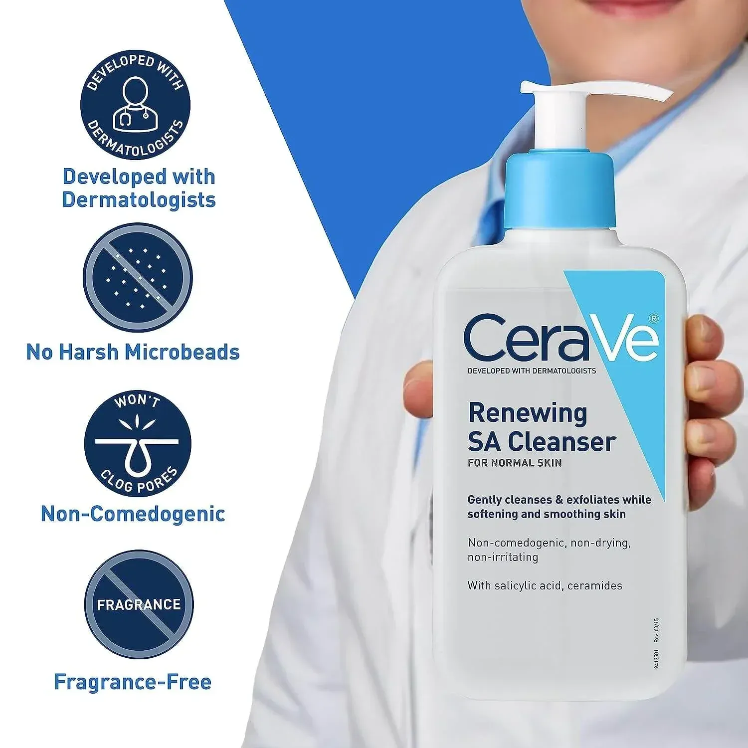 Cerave Renewing Sa Cleanser With Salicylic Acid - Image 3