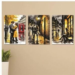 Set of 3 Wall Art Wooden Phototile Frames for Wall Decor Providing