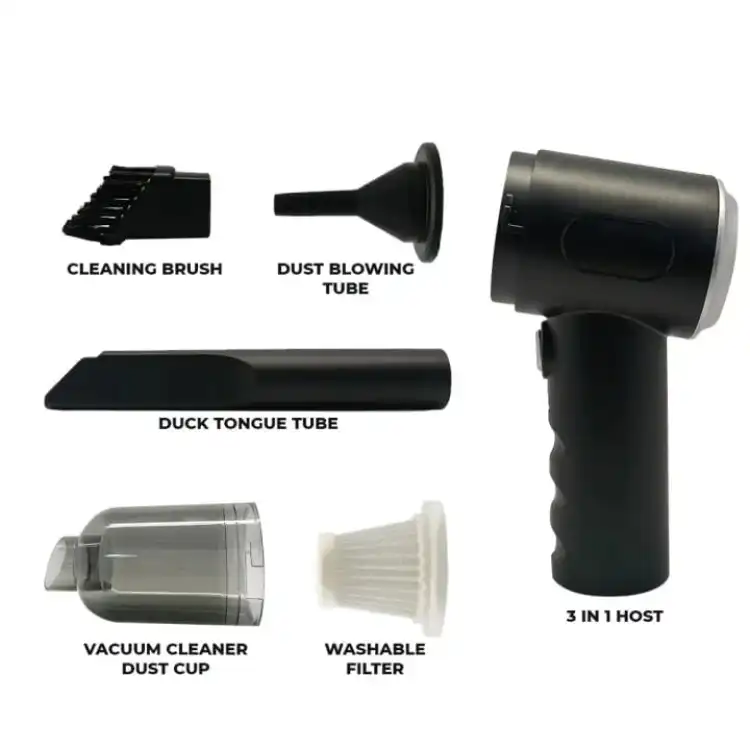 3 In 1 Portable Vacuum Cleaner Duster Blower Air Pump Wireless...