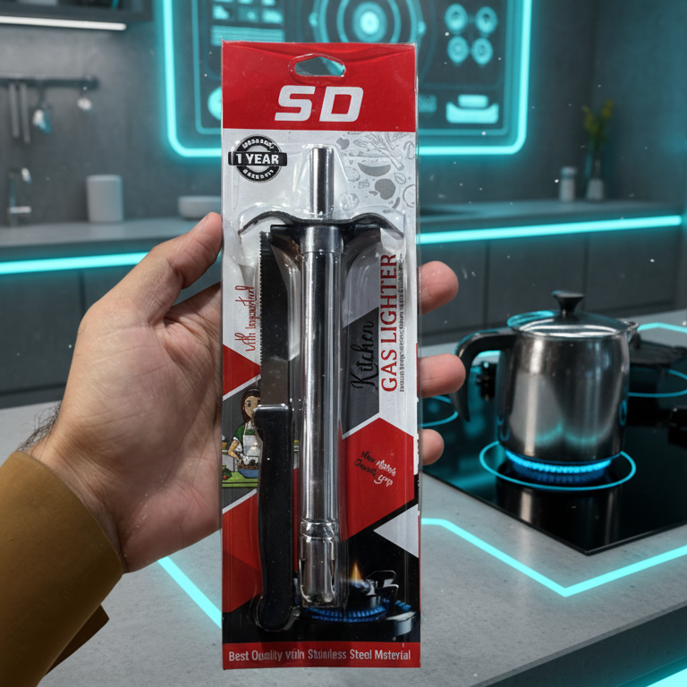 Gas Lighter with Knife Heavy Duty Durable Safe Practical and Convenient - Image 2