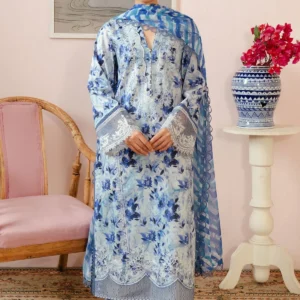 Malina Embroidered Luxury Lawn Unstitched 3pc Suit
