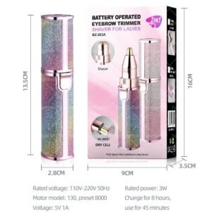 2 In 1 Eyebrow Trimmer And Shaver, Recebrow Removal Flawless Hair...