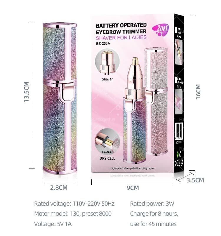 2 In 1 Eyebrow Trimmer And Shaver, Recebrow Removal Flawless Hair...