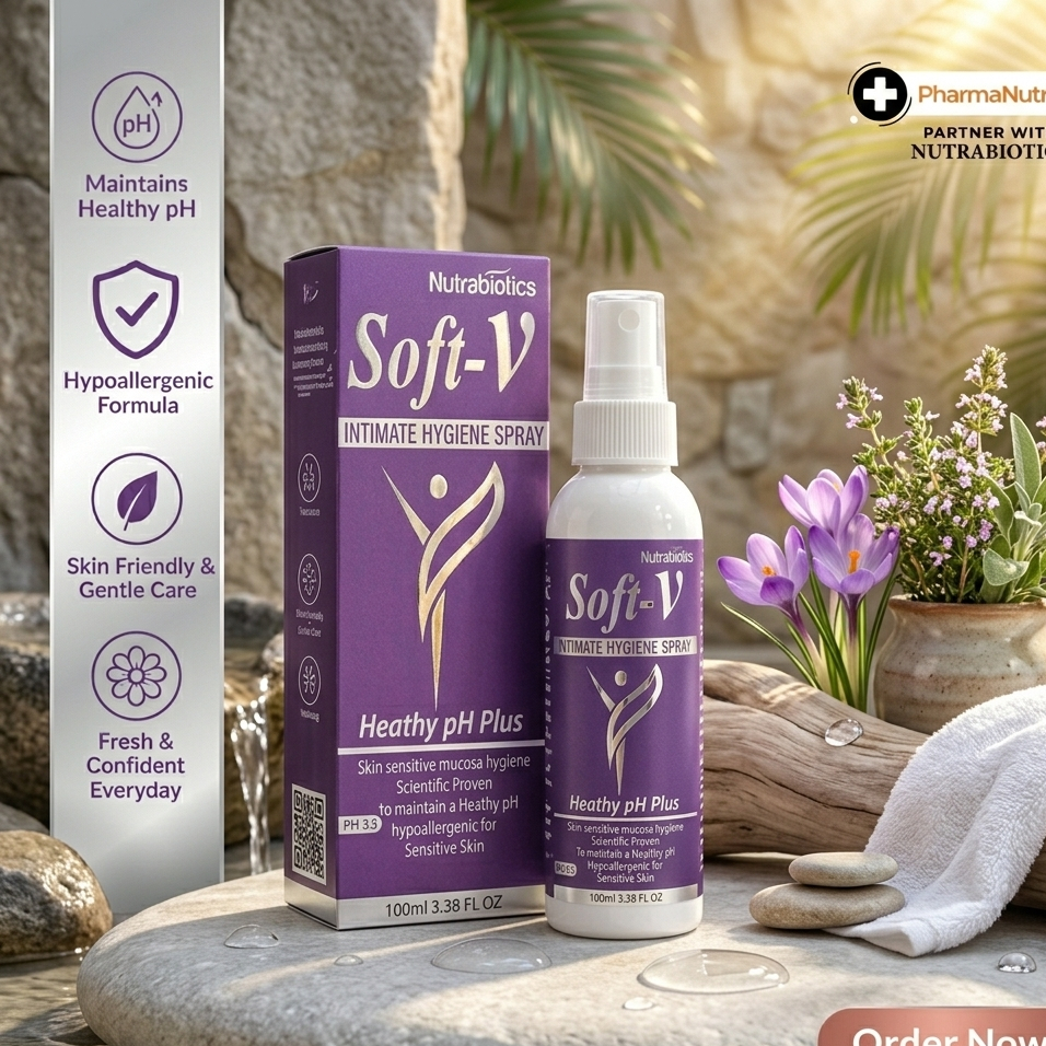 Soft V Intimate Hygiene Spray Healthy Ph Plus 100ml Dermatologist - Image 2