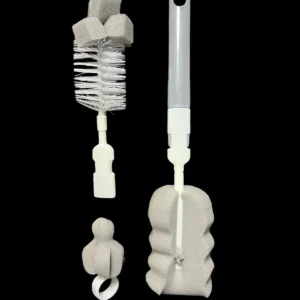 (Pack Of 3 )Baby Bottle And Teath Brush Set With Changeable Endings
