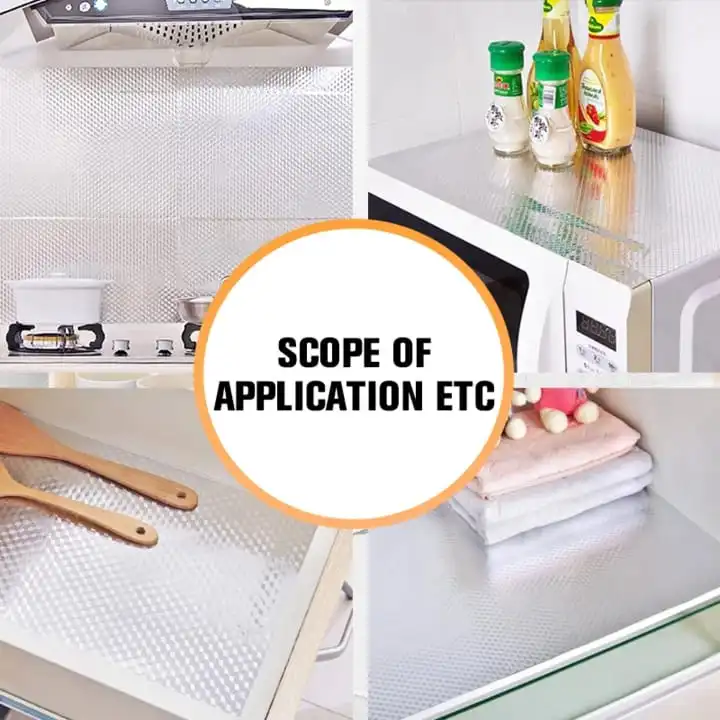Silver Foil Kitchen Waterproof & Oil Proof Self-Adhesive Sticker Roll - Image 4