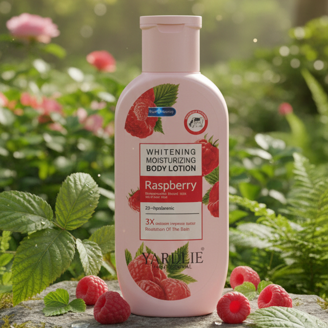 Yardlie Professional Raspberry Whitening & Moisturizing Body Lotion: