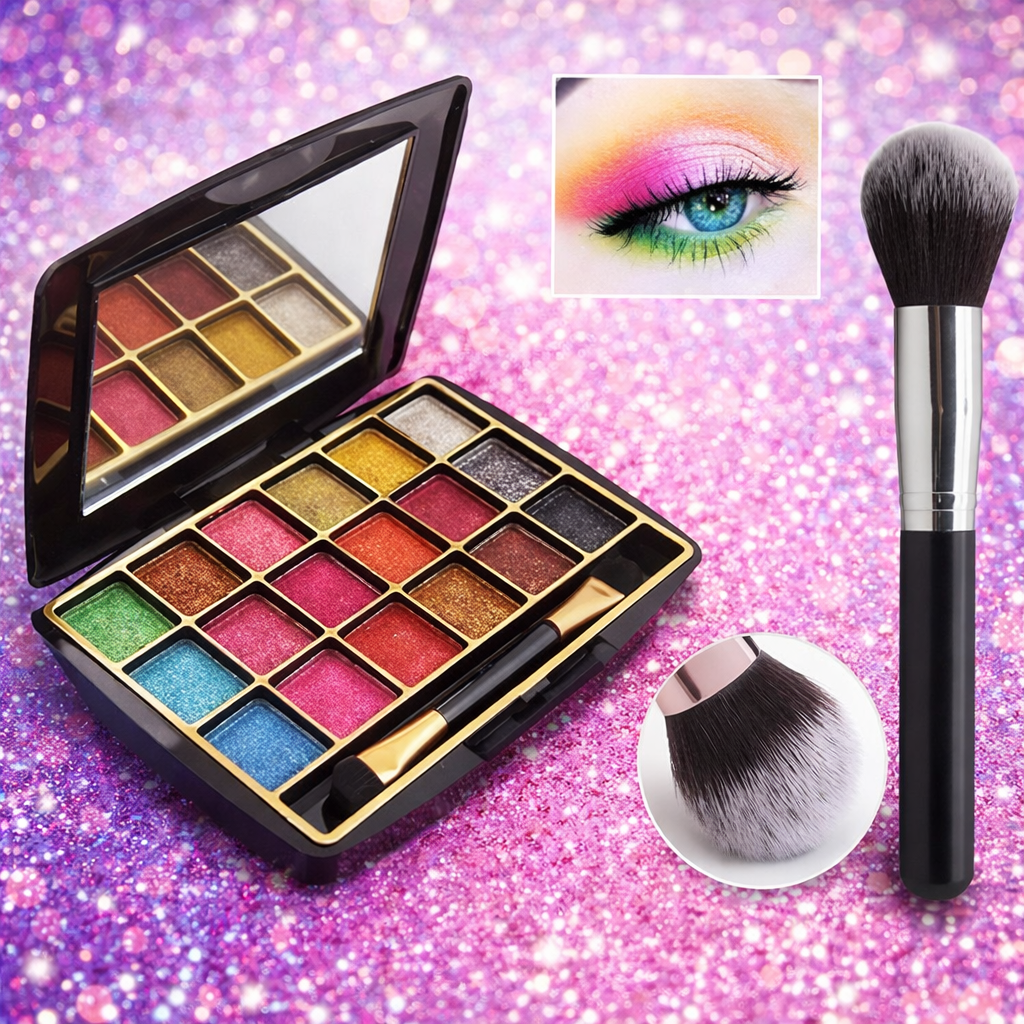 Mat Beauty 18 in 1 Professional Makeup Eyeshadow Kit Neutral Shades - Image 2