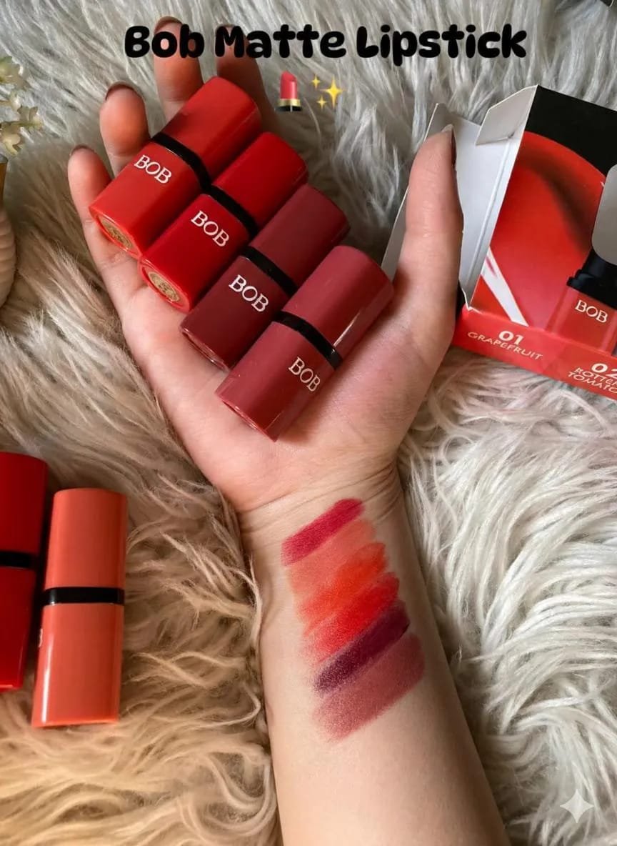6 Pcs Bob Matte Lipstick Super Stay Set - Image 2