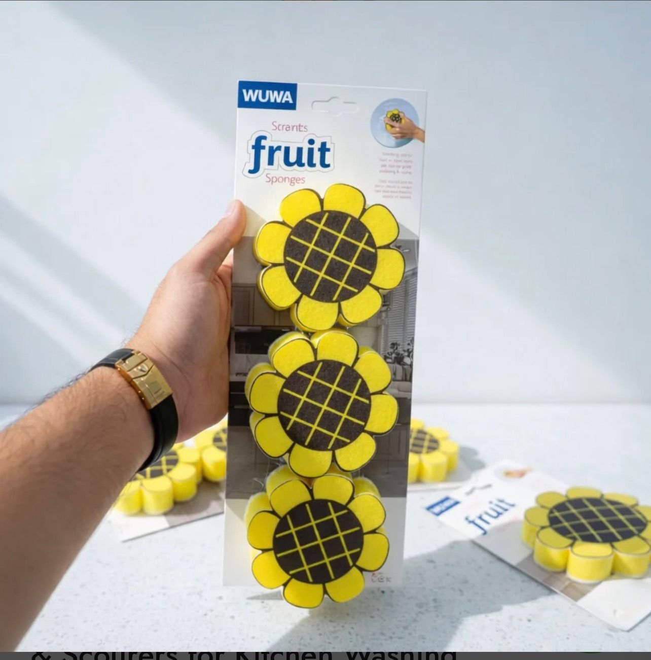 Zidello Soft Non-Scratch Cleaning Sponges & Scourers for Kitchen