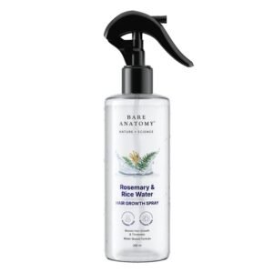 Bare Anatomy Rosemary Water Spray for Hair Growth & Thickness with Rice