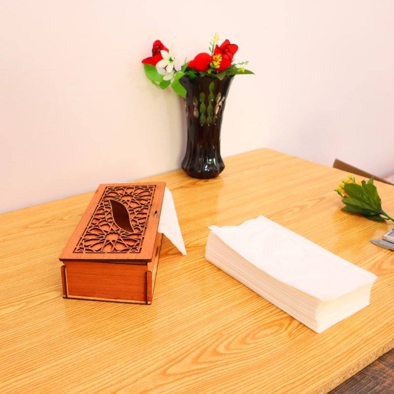 Wooden Tissue Box Elegant Design Smooth Finish Easy Use Durable