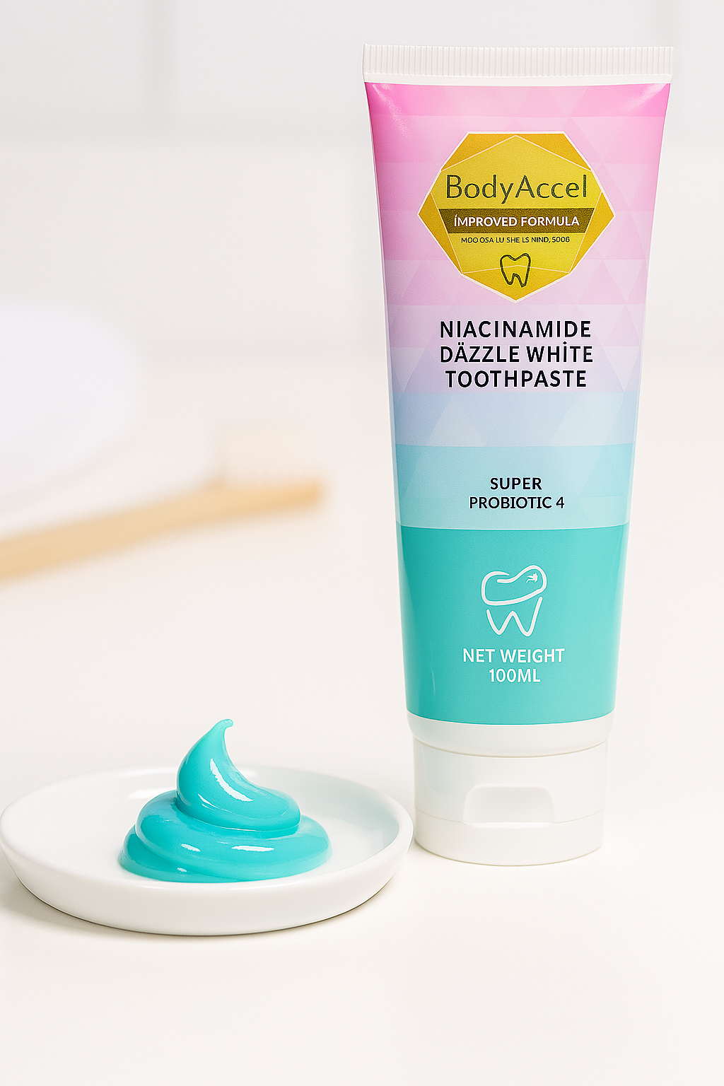 Body Accel Niacinamide Whitening Toothpaste 100Ml - Image 4