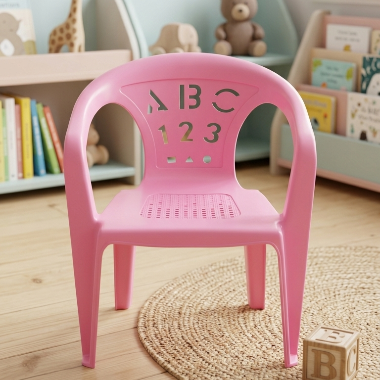 Number and Letters Design Kids Chair - Image 3