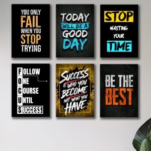 Set of 6 Premium Wall Art Photo Tiles